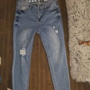 High rise skinny jeans
